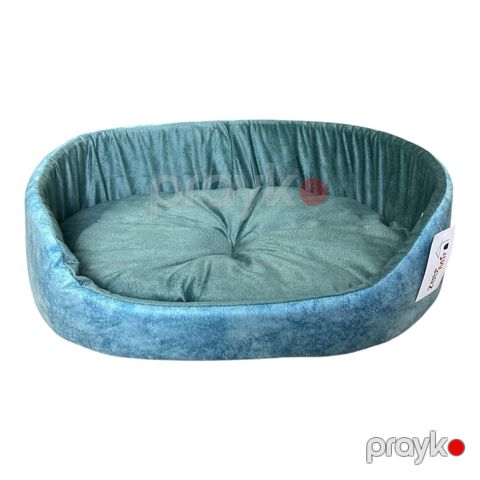 Taxt ZooMir Matryoşka, xırda cinsli küçüklər və pişik balaları üçün, 49х40х13 sm, ölçü M, mavi/yaşıl — Bakı