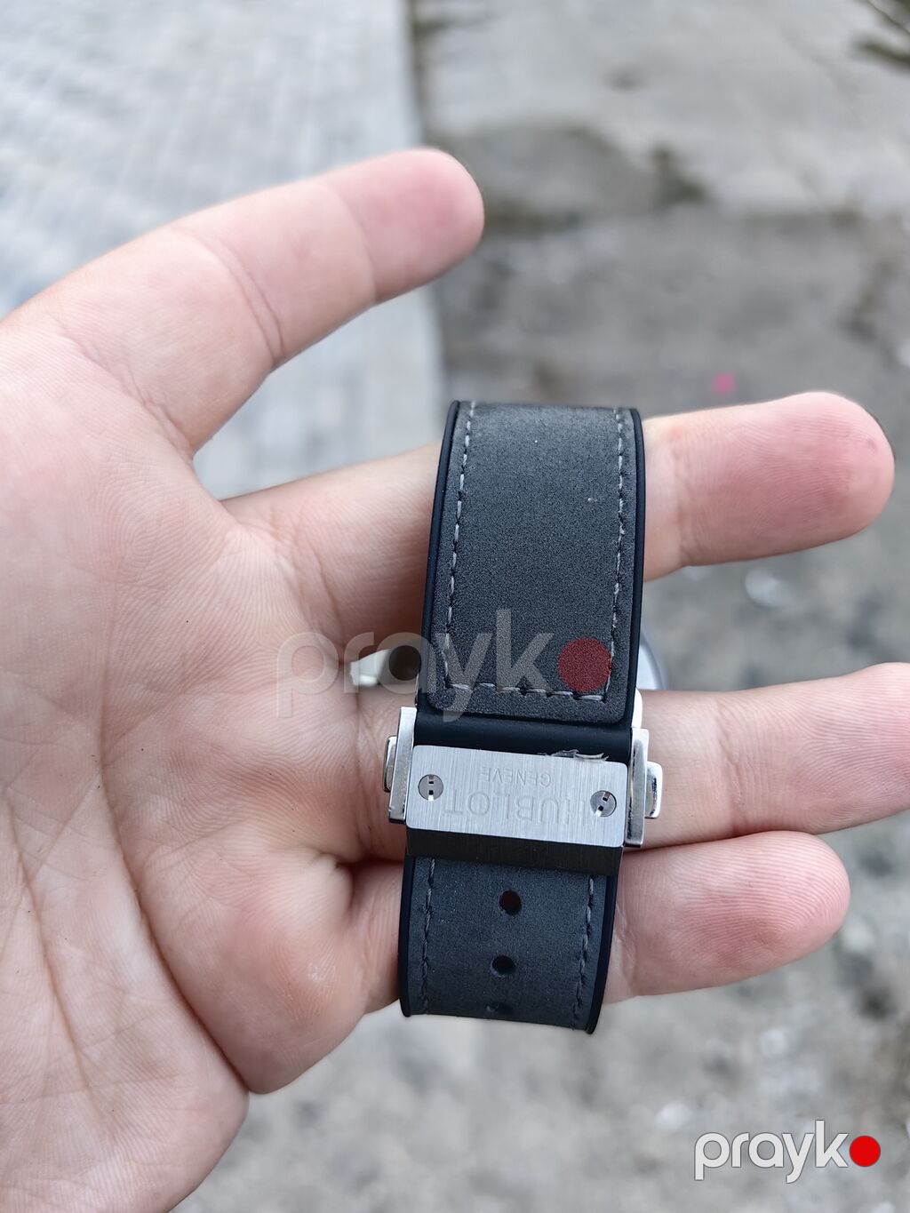 Hublot saatı, təptəzədir, qarantiyası da var. Tam mexaniki, qoldan — Qol saatları, Bakı (5)