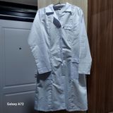 Ağ laboratoriya xalatı - Model: uzun, düyməli, klassik yaxalı - Rəng — Mallar