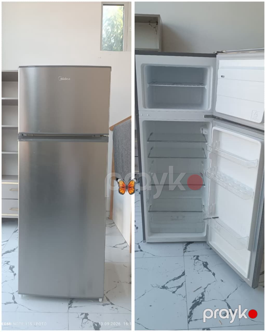 2 otaqlı mənzil – işıqlı və səliqəli planlama - Geniş zal: divar — Mənzil, Digah (6)