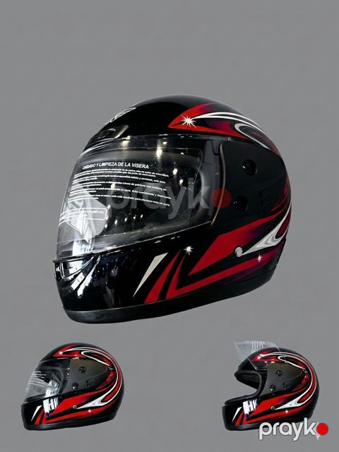 Motosikl dəbilqəsi 43952920, qara/qırmızı, ölçü One size — Bakı