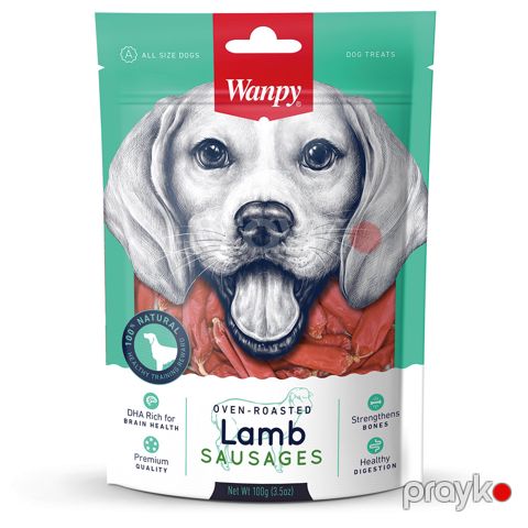 İtlər üçün məzə Wanpy Lamb Sausages, 100 q — Bakı