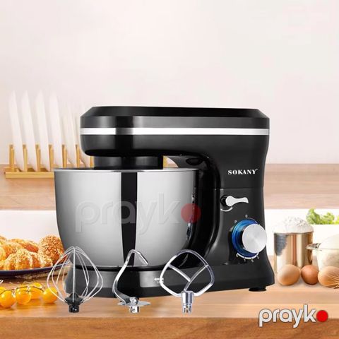 Sokany SK-271 Çoxfunksiyalı Mikser – 1200W, 5L Qab, Xəmir Yoğurma və Çırpma Funksiyası — Bakı