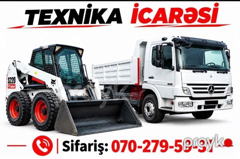 Xidmət: Texnika icarəsi Təklif olunan texnika: - Bobcat S220 mini — Bakı
