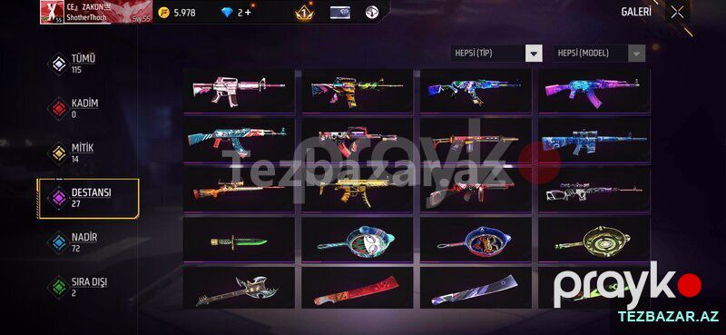 Free fire hesab — Oyunlar, konsollər və proqramlar, Bakı (2)