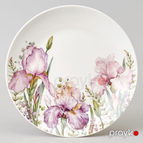 Boşqab Lefard Irises 425-144, keramika, ağ, 20.5 sm — Bakı