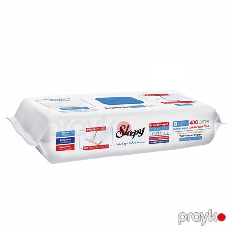 Döşəməsilən üçün nəm salfet sleepy mavi (50 ədəd) — Bakı