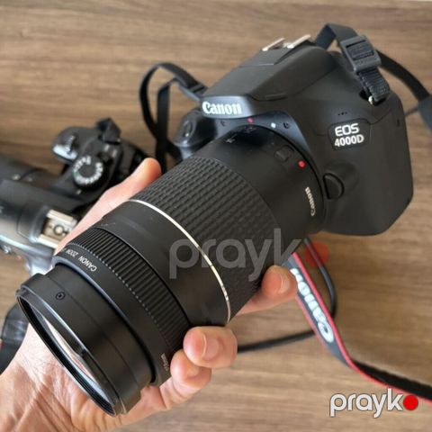 Canon 4000d +75-300 obyektiv yeni kimidi satılır — Bakı