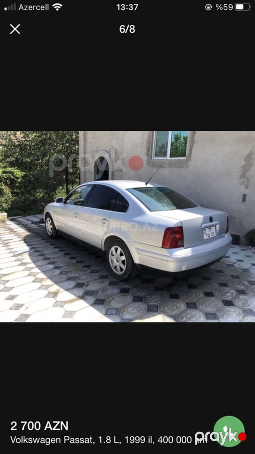 Volkswagen Passat: 1.8 l 1999 il Sedan — Avtomobillər, Xırdalan (6)