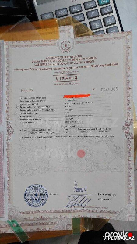 Abşeron rayonunda 4 otaqlı Torpaq Satılır, 5 sot — Torpaq, Bakı (3)
