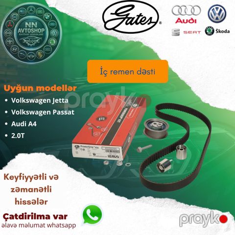 Volkswagen Jetta, Volkswagen Passat 2.0 iç kəmər dəsti — Bakı