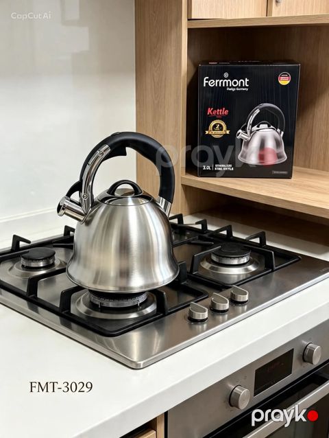 Çaydan Ferrmont FMT-3029, 3 l, paslanmayan polad, gümüşü
