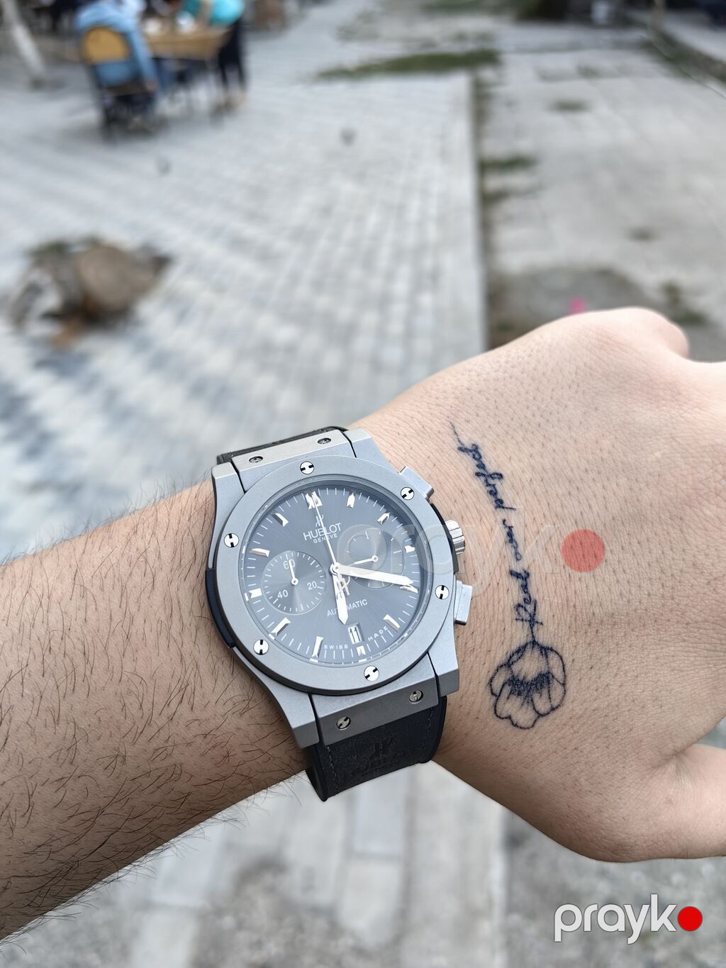 Hublot saatı, təptəzədir, qarantiyası da var. Tam mexaniki, qoldan — Qol saatları, Bakı (7)