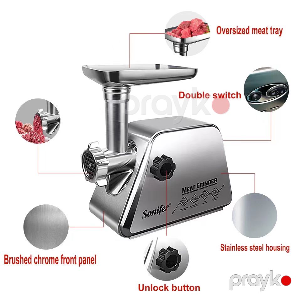Sonifer SF-5019 Yüksək Keyfiyyətli 1500w gücündə Universal Ətçəkən maşın — Ev texnikası, Bakı (4)