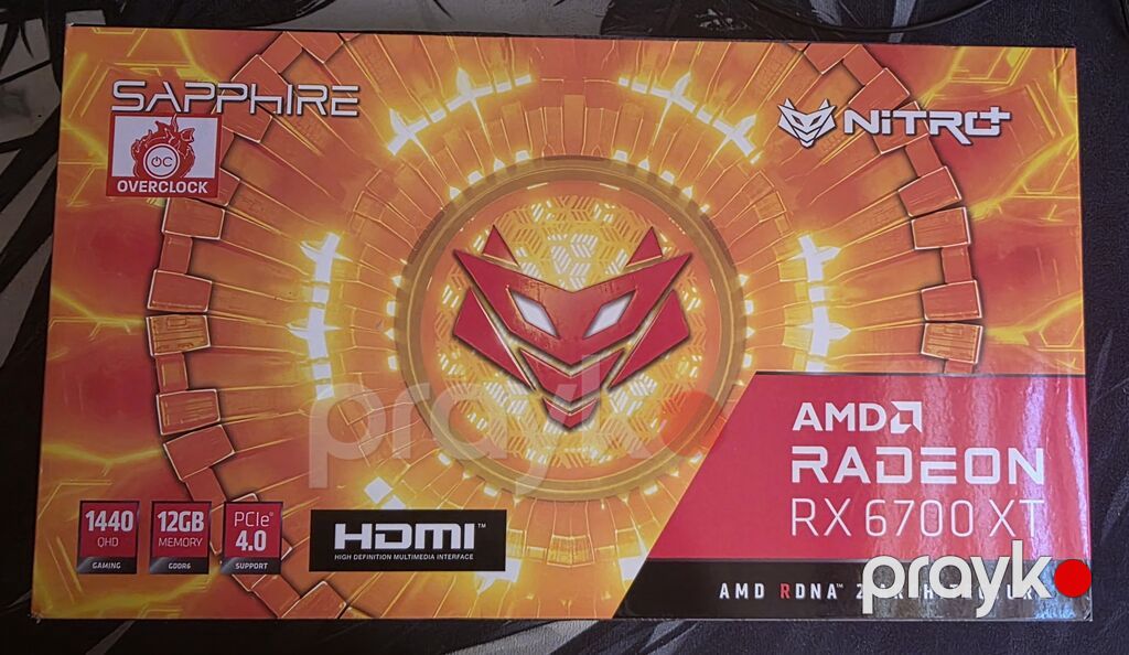 Videokart Sapphire Radeon RX 6700 XT, 12 GB, İşlənmiş — Qrafik kartlar, Bakı (4)