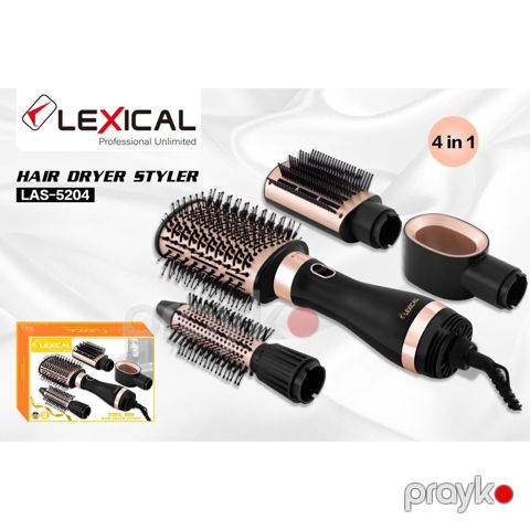 Lexical LAS-5204 4-ü 1-də Peşəkar Saç Qurutma və Şəkilləndirmə Dəsti 1000W — Bakı