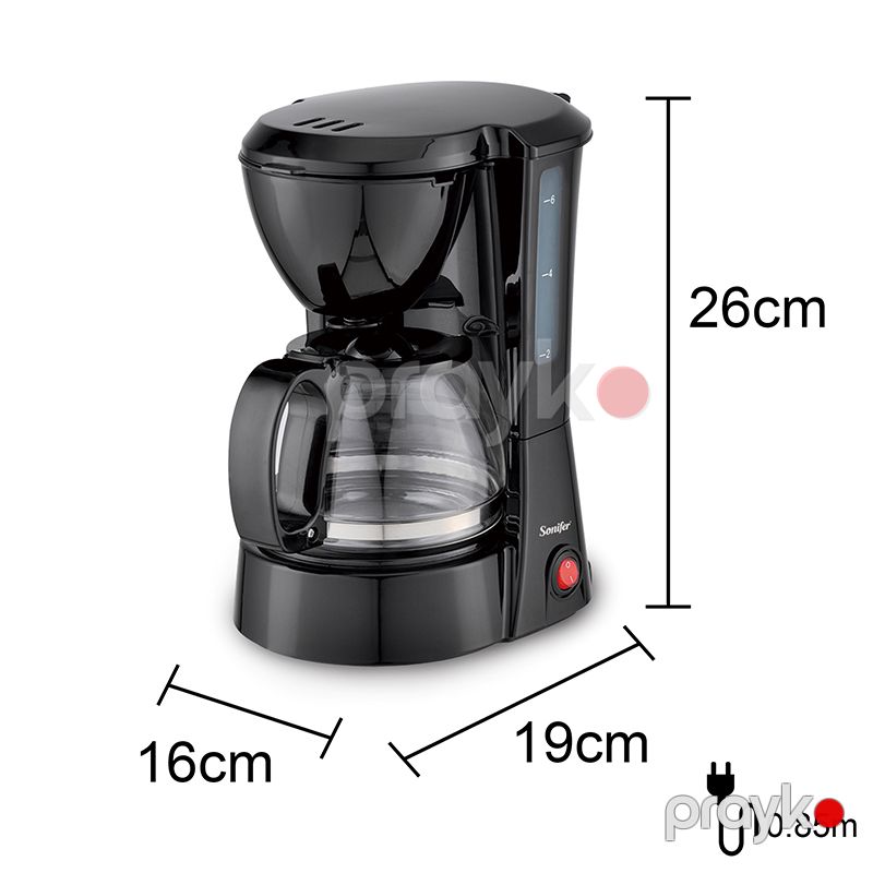Sonifer SF-3564 Avtomatik Damcı Qəhvə Maşını – 0.75L, 650W, Qara — Qahvə aparatları və maşınları, Bakı (3)