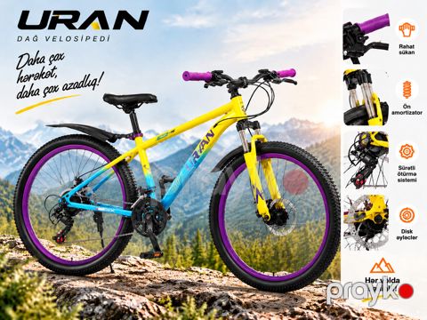Dağ Velosipedi Uran Mountain Pro Premium 29 ölçü VP052 rəngbərəng — Bakı