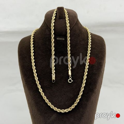 Zinət dəsti boyunbağı və qolbaq 10530, qızıl 585 əyar VJ459160 No Brand — Bakı