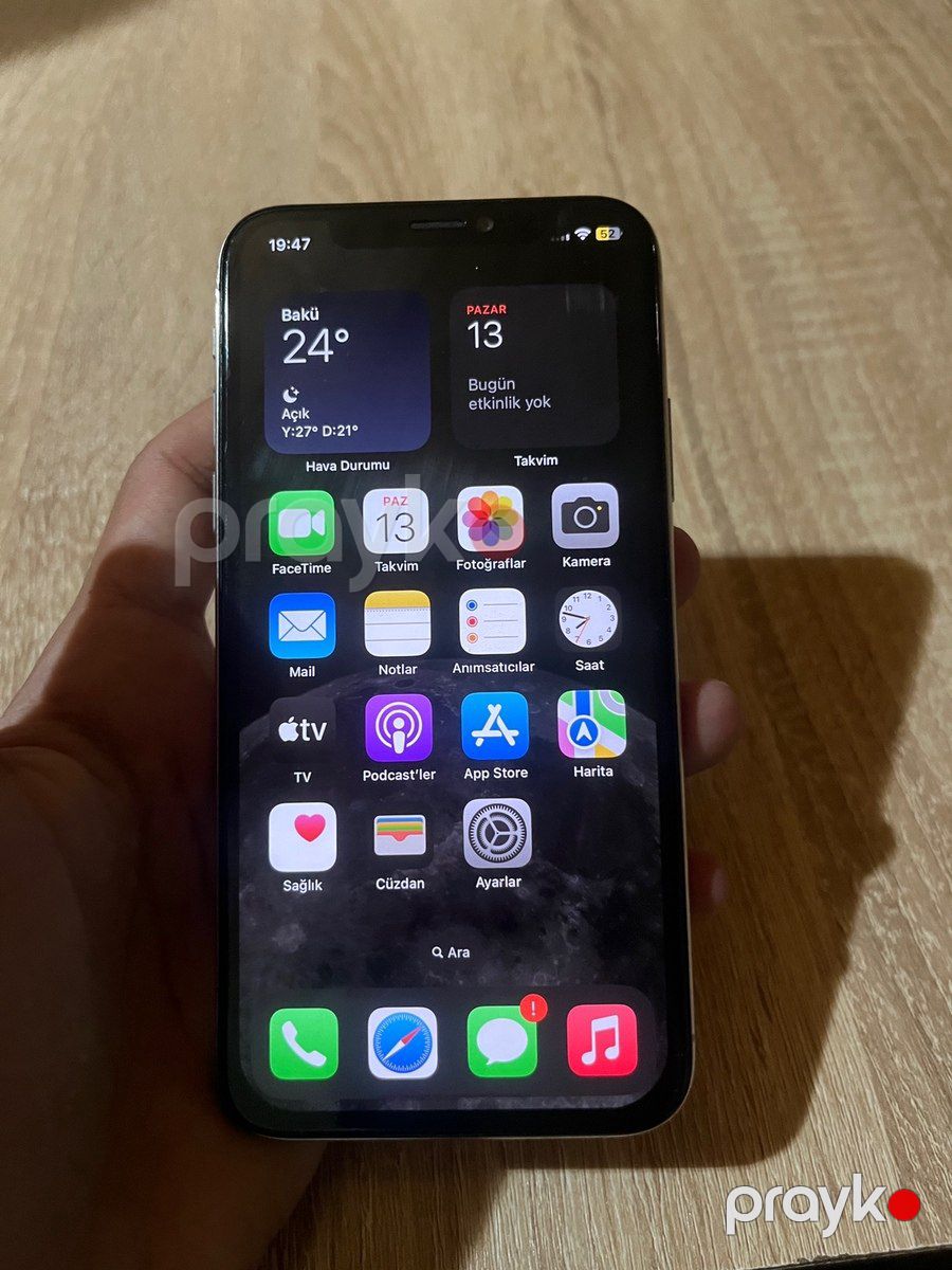 Apple iPhone X Silver 64GB/3GB — Smartfonlar, Bakı (3)