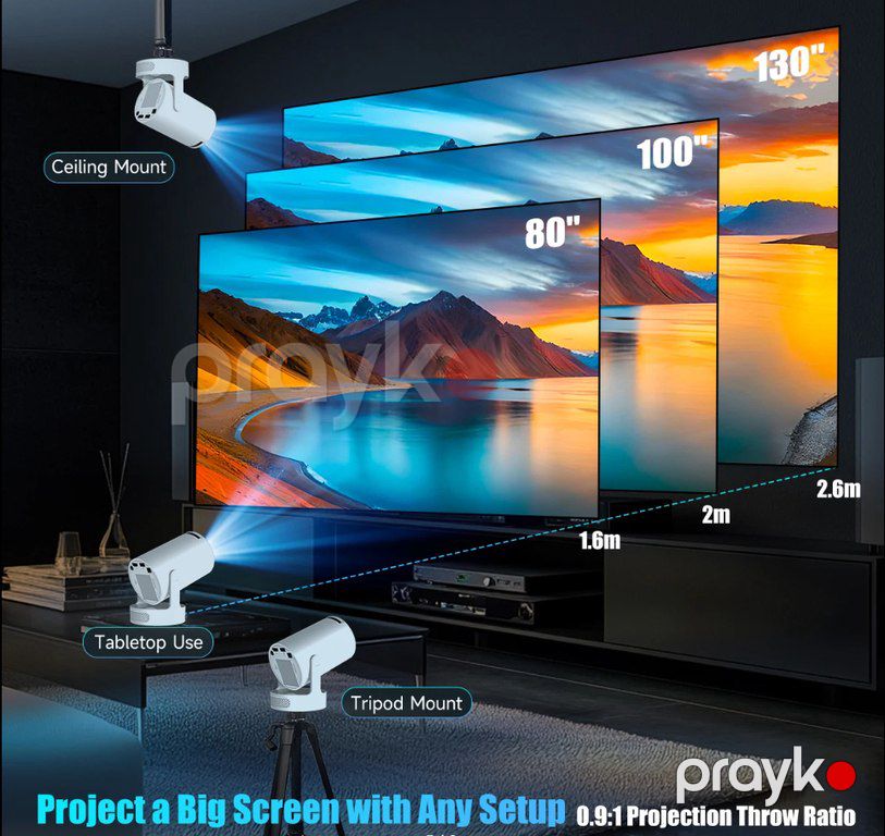 Proyektor "Magcubic 4K Pro Plus" — Səs texnikası, Bakı (5)