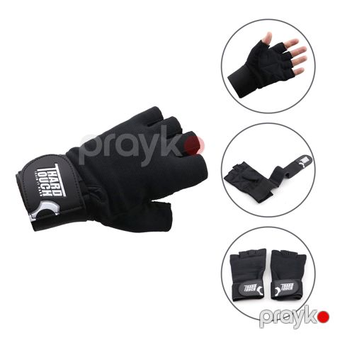 Fitnes üçün əlcək Hard Touch 392980525, qara — Bakı