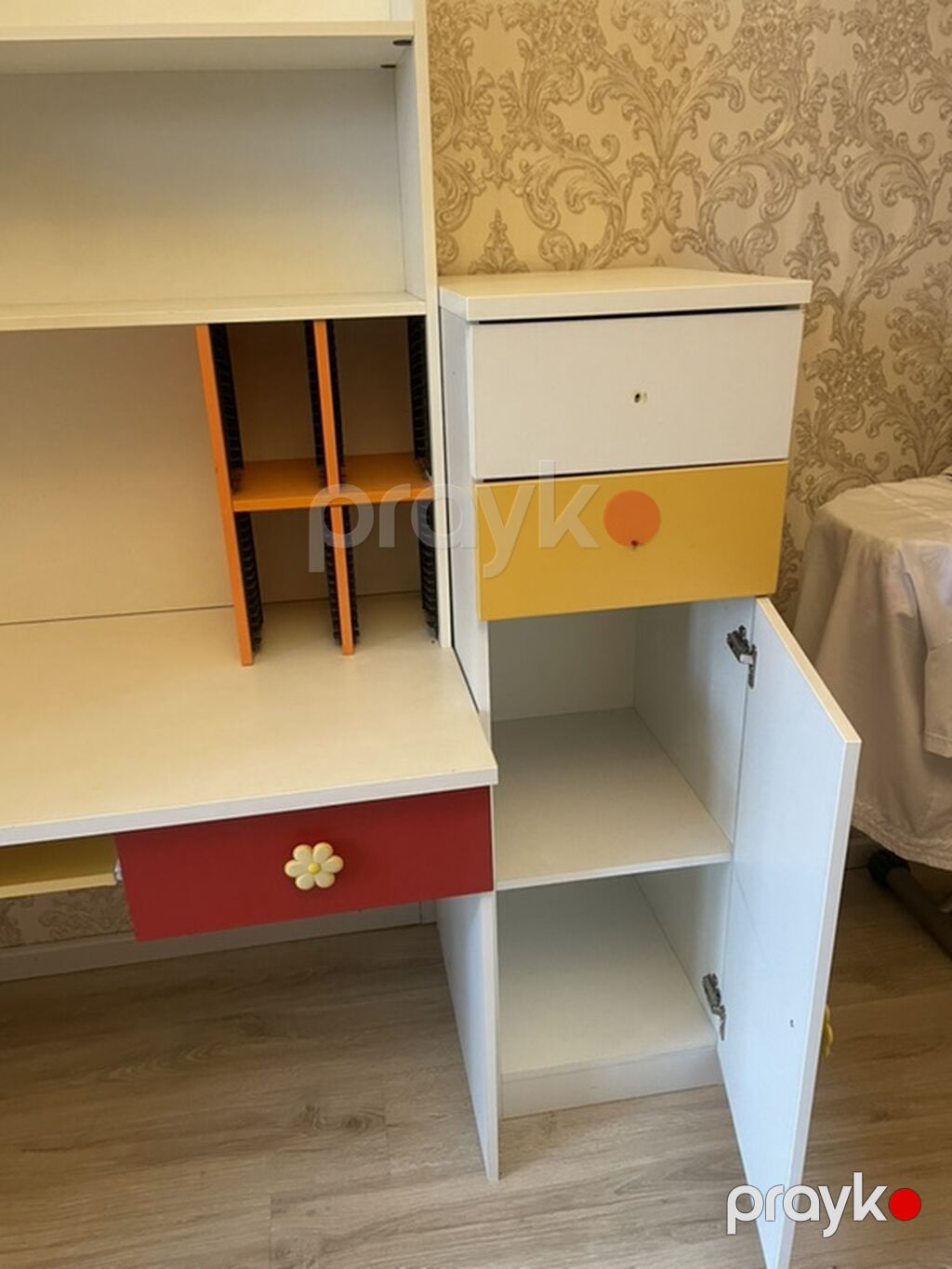 Uşaq/yeniyetmə otağı üçün modul mebel dəsti Tərkibi: - Geniş üçqapılı — Uşaq mebeli dəstləri, Digah (3)