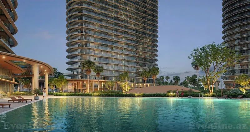 Satılır 1 otaqlı Mənzil Yeni tikili 299 m² Bakı, Sabunçu r., Sea Breeze — Mənzil, Bakı (4)