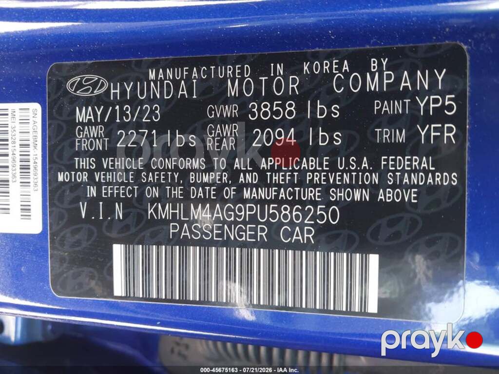 Hyundai Elantra, 2.0 L, 2023 il, 36 123 km — Avtomobillər (12)