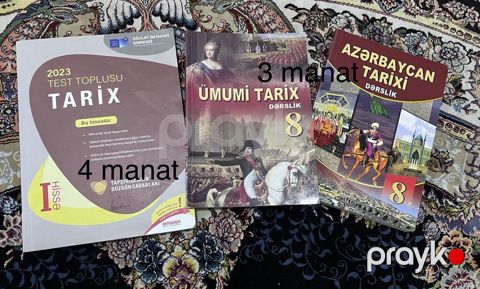 Azərbaycan Tarixi Testlər 8-ci sinif, DİM, 1-ci hissə, 2023 il — Bakı