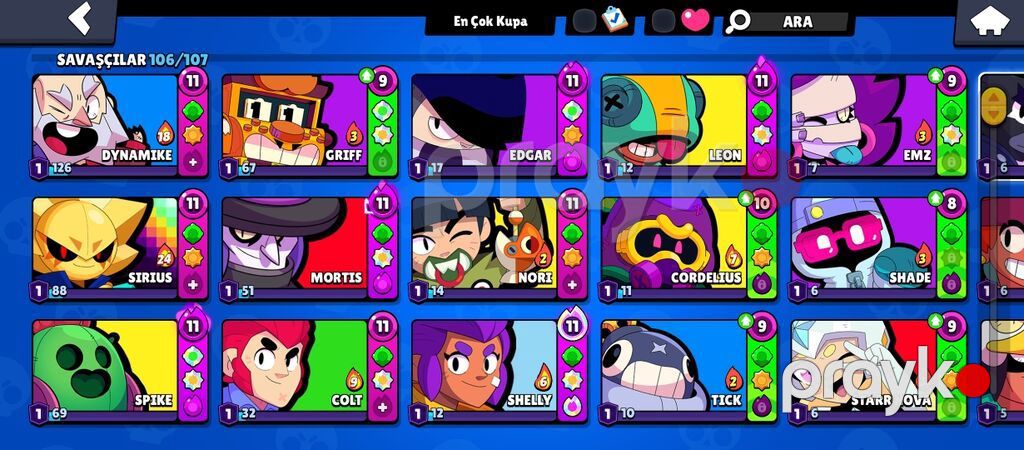 Brawl Stars hesabı - Kupa: 45 100+ - Profil səviyyəsi: 37 - Şöhrət — Top oyunları, Digah (3)