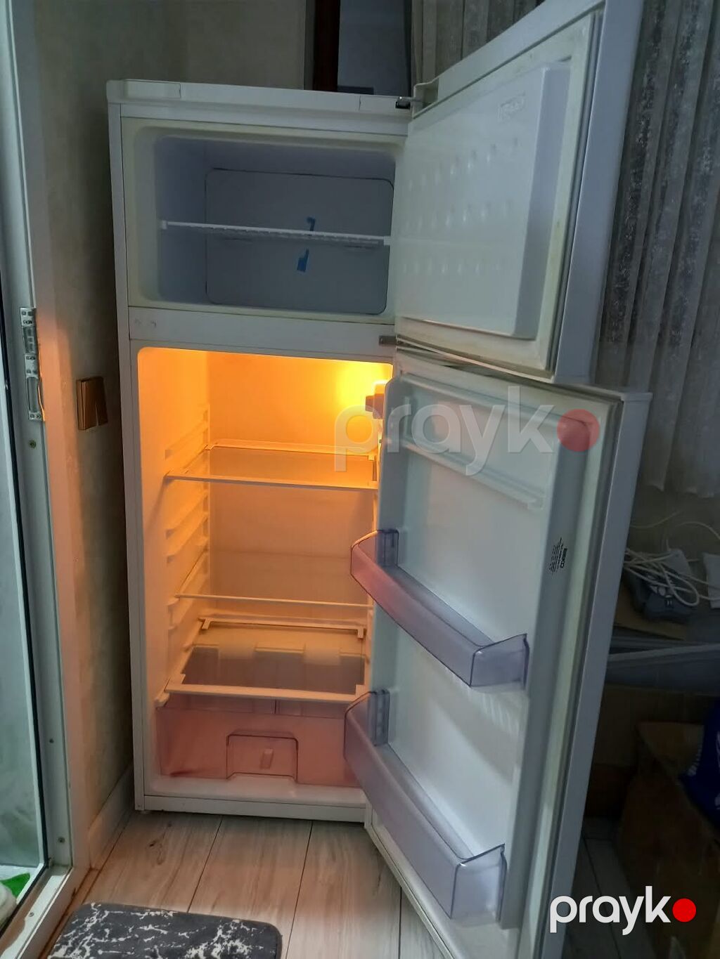 İşlənmiş 2 qapılı Beko Soyuducu Satılır, rəng - Ağ, Təkərli — Soyuducular, Digah (3)