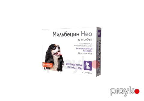 Qurd əleyhinə vasitə Neoterica Мильбецин Нео, itlər və küçüklər üçün, 0.5-10 kq çəkili, 2 həb — Bakı