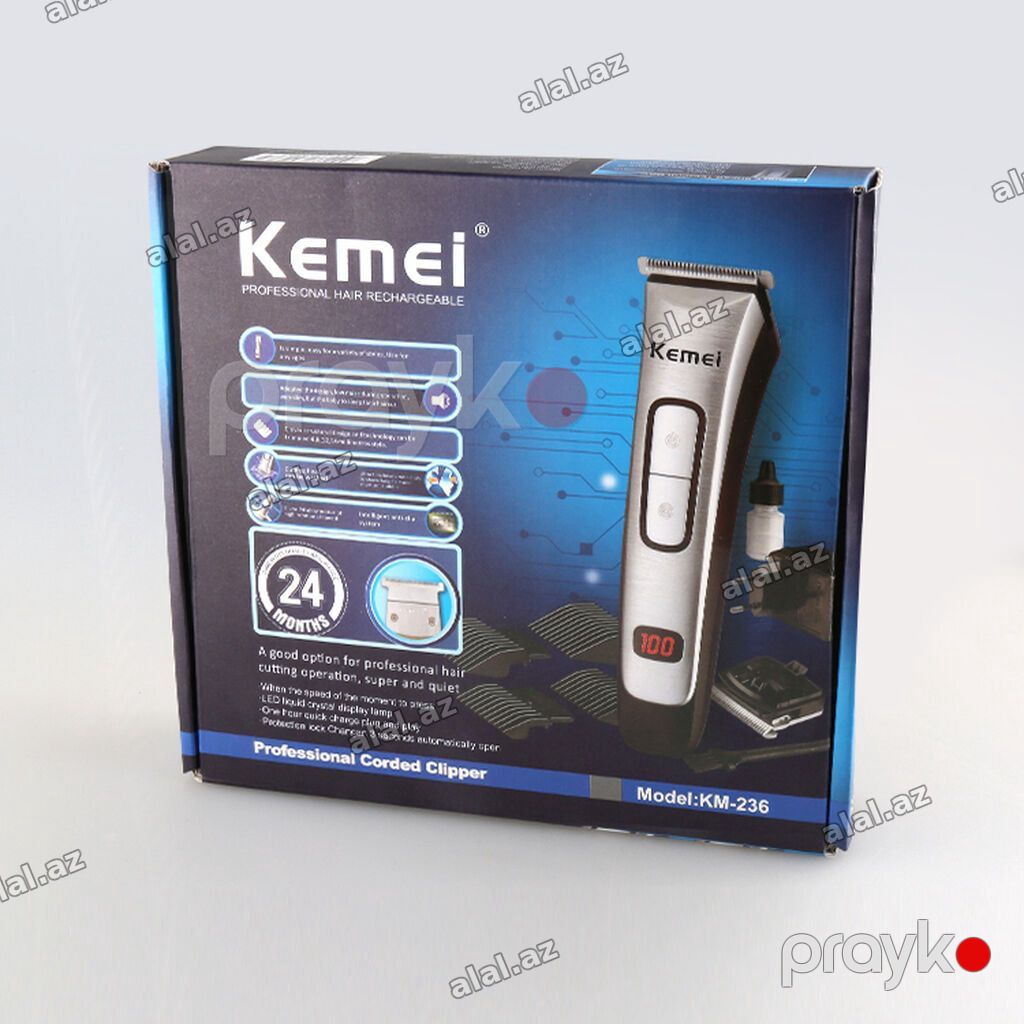 Taraş Aparatı Kemei 236 Üz Saç Saqqal üçün 3/6/9/12mm ekranlı Bütün — Elektronika, Bakı (2)