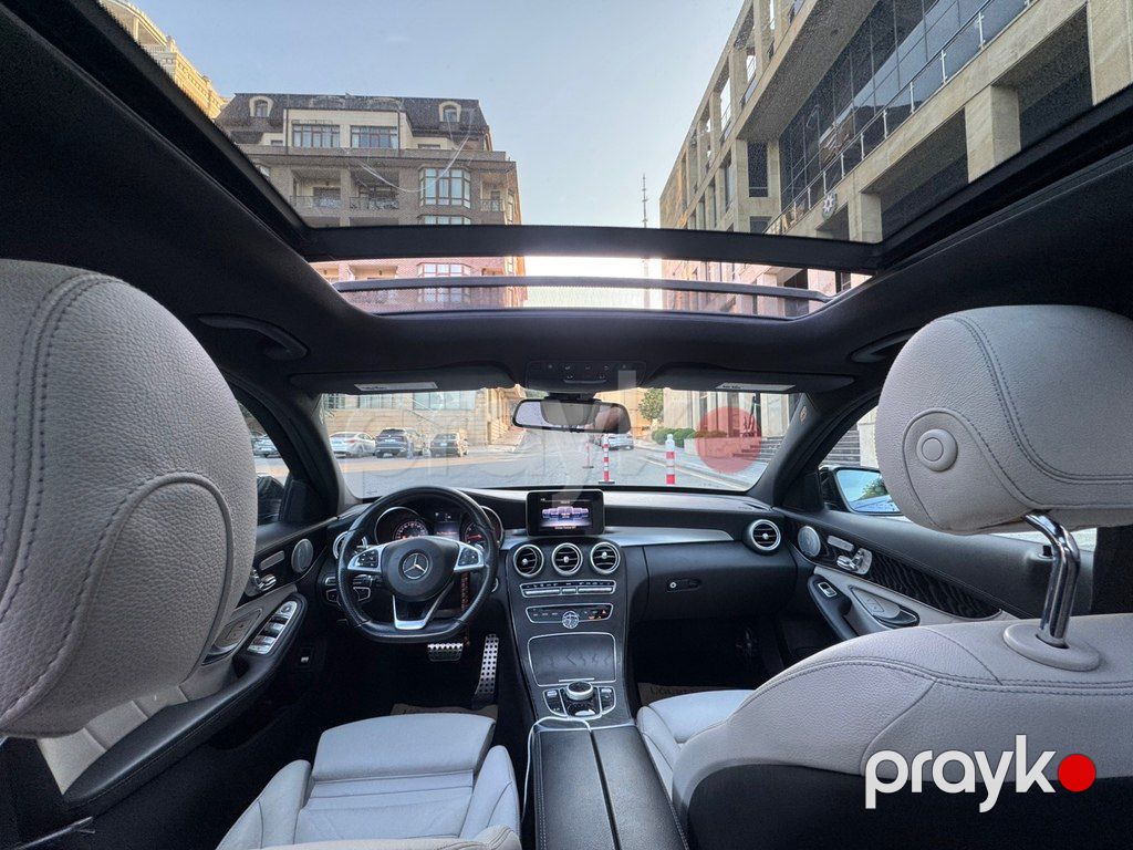 Mercedes C 300, 2.0 L, 2017 il, 138 000 km — Avtomobillər, Bakı (12)