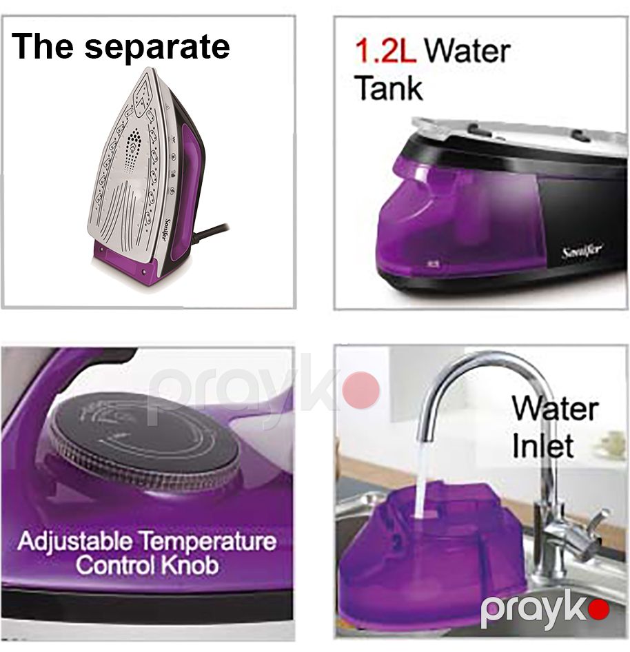 Sonifer SF-9053 Buxar Stansiyalı Ütü – 2400W Gücündə, Keramika Altlıqlı və Anti-Drip Sistemli — Ütü, Bakı (4)