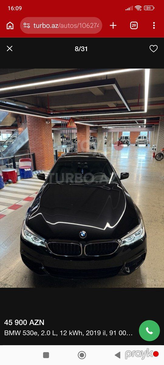 BMW 530, 2019 il — Avtomobillər, Bakı (8)