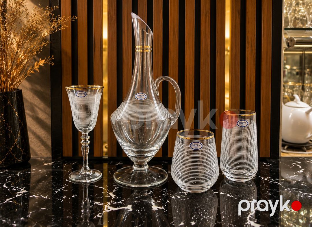 Qədəhcik dəsti Buta glass Konyak üçün 220 ml Şüşə 04 6 parça — Mallar, Bakı (2)