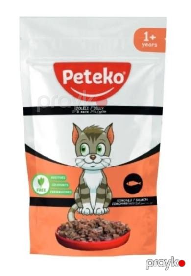 Nəm yem yetkin pişiklər üçün Peteko qızılbalığı ilə, 85 q — Bakı
