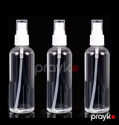 Sprey doldurma şüşəsi dəsti şəffaf 80 ml 3 əd — Bakı