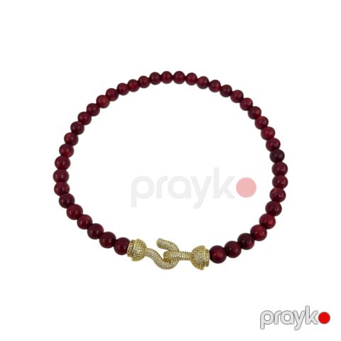 Boyunbağı, Qırmızı, Qızıl örtüklü paslanmayan polad, 430 mm — Bakı
