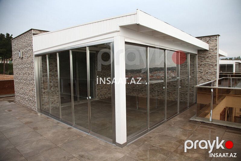 Sürgülü Cam Balkon — Pəncərələr, qapılar, balkonlar, Bakı (7)
