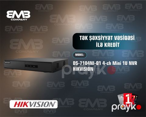 Nvr DS-7104NI-Q1 4ch 1U — Bakı