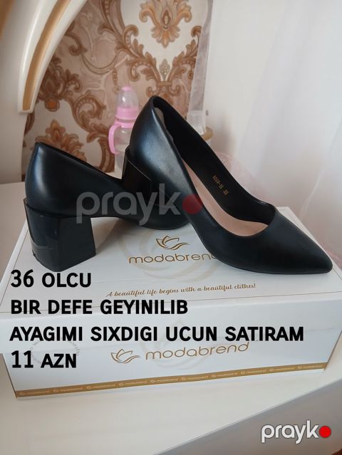 Modabrend qadın tufliləri – 36 olcu 2 defe geyinilib.yeni kimidir — Xırdalan