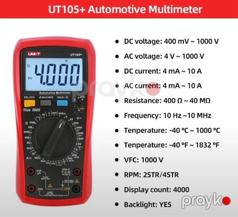 Multimetr Unı-t UT105 — Bakı