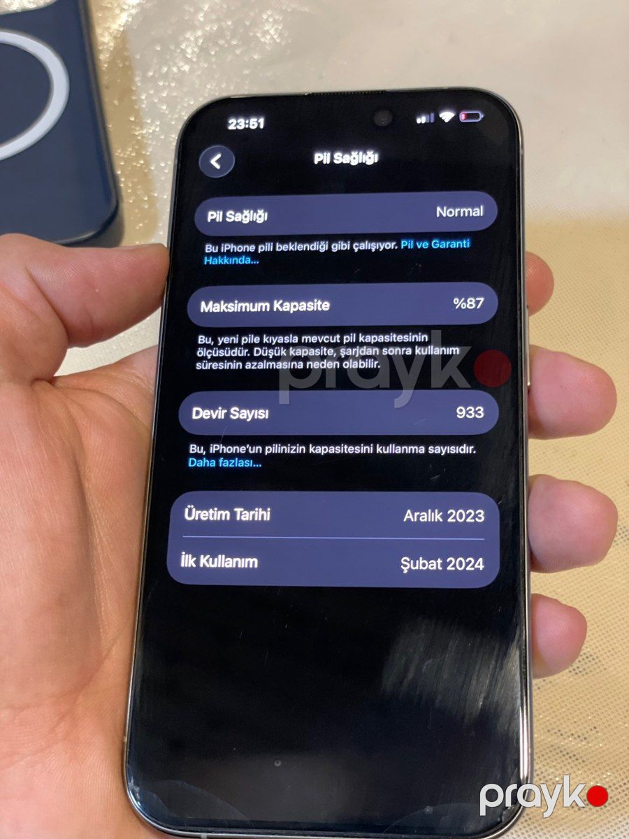 Apple iPhone 15 Pro Natural Titanium 128GB/8GB — Smartfonlar, Gəncə (9)