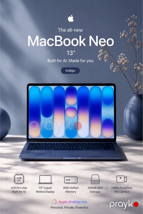 Apple Macbook Neo 13” A18 Pro 8/256GB Silver — Bakı