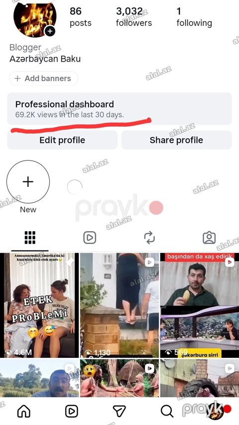 3 min izləyicisi olan instagram səhifəsi satılır. İzləyicilər realdır — Bakı