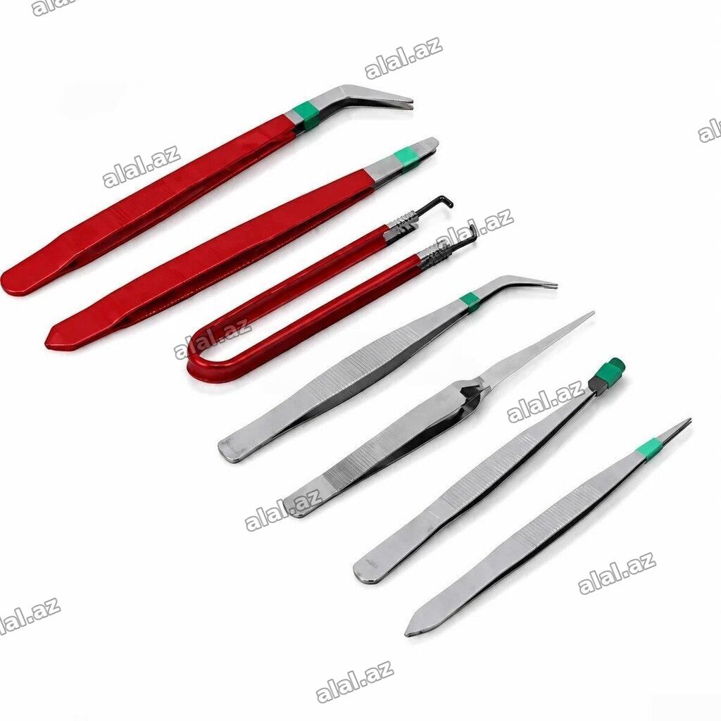 Pinset nabor 7-li Pinset nabor 7-li 7 Parça Peşəkar Pinset Dəsti – 7 — Alətlər, Bakı (2)