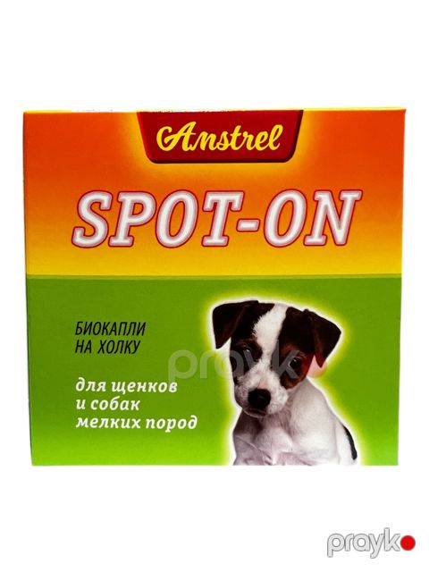 Аntiparazitar biodamcılar Amstrel Spot-On bala itlər və kiçik cins itlər üçün, 2 ml, 4 ampula — Bakı